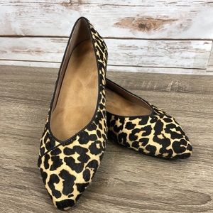 Vionic Leopard Print Ballet Flats— Point